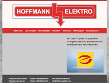 Tablet Screenshot of hoffmannelektro.de
